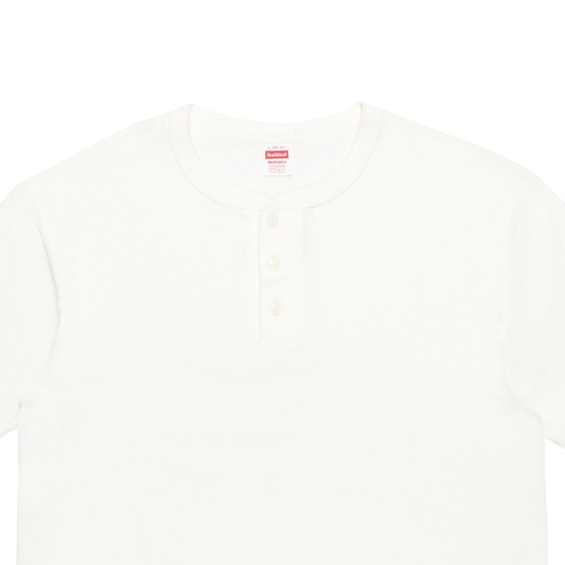画像3: WACKO MARIA/HEALTHKNIT / HENLEY NECK T-SHIRT（WHITE）［ヘンリーネックT-26春夏］