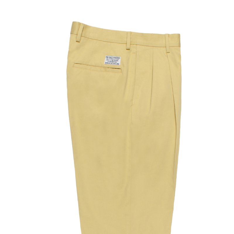 画像2: WACKO MARIA/SOLBIATI / DOUBLE PLEATED TROUSERS（YELLOW）［ツータックチノトラウザース-26春夏］