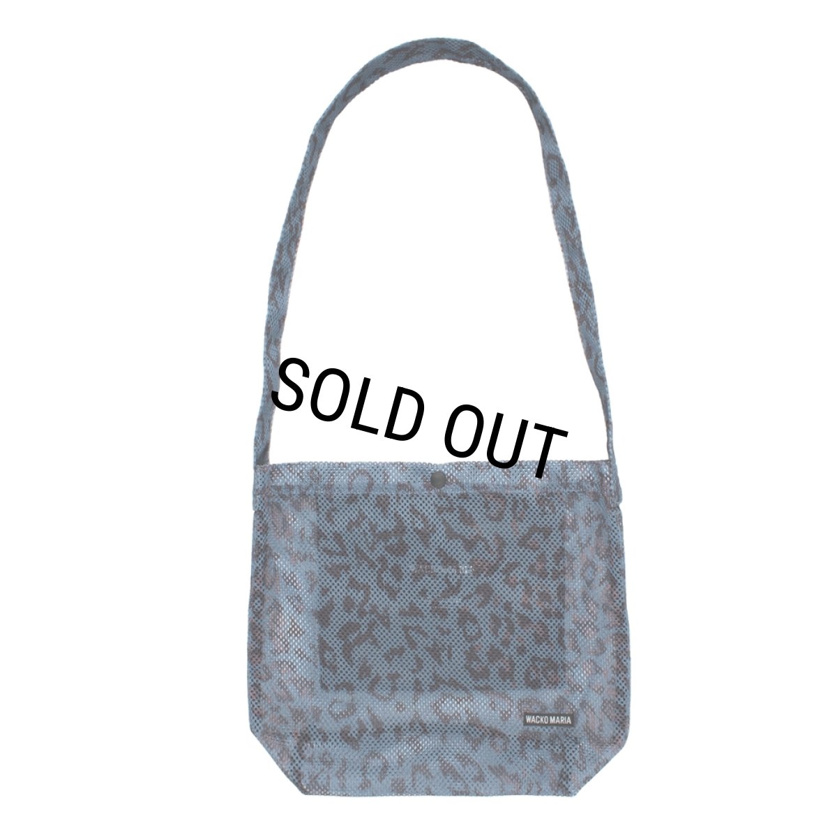 画像1: WACKO MARIA/SPEAK EASY / LEOPARD MESH SHOULDER BAG（NAVY）［レオパードメッシュショルダーバッグ-26春夏］ (1)