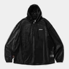 画像2: TIGHTBOOTH/LABEL LOGO SHEER PARKA（Black）［ラベルロゴシアーパーカー-26春夏］ (2)