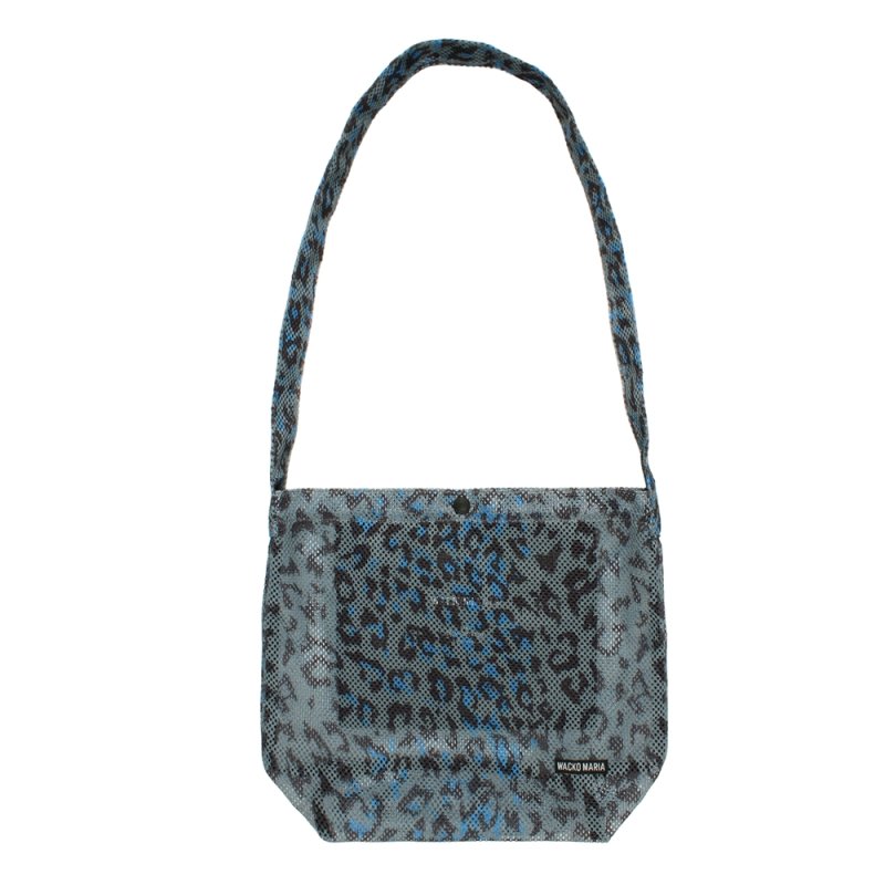 画像1: WACKO MARIA/SPEAK EASY / LEOPARD MESH SHOULDER BAG（GRAY）［レオパードメッシュショルダーバッグ-26春夏］