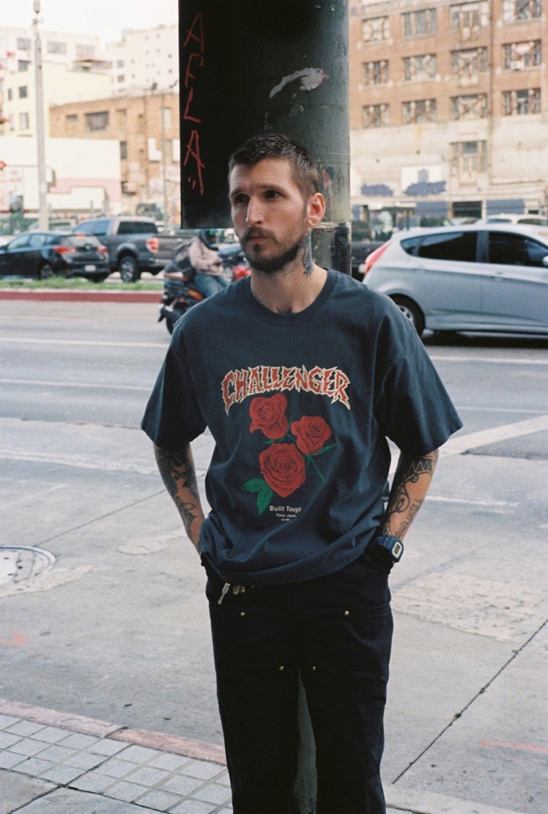 画像3: CHALLENGER/PIGMENT ROSE TEE（RED ROSE）［ピグメントローズT-26春夏］