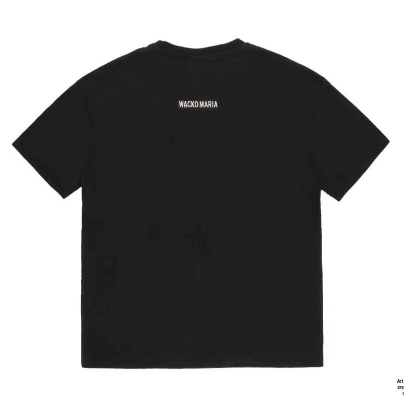 画像2: WACKO MARIA/TERRIFIER / WASHED HEAVY WEIGHT T-SHIRT（BLACK）［プリント+刺繍T-26春夏］