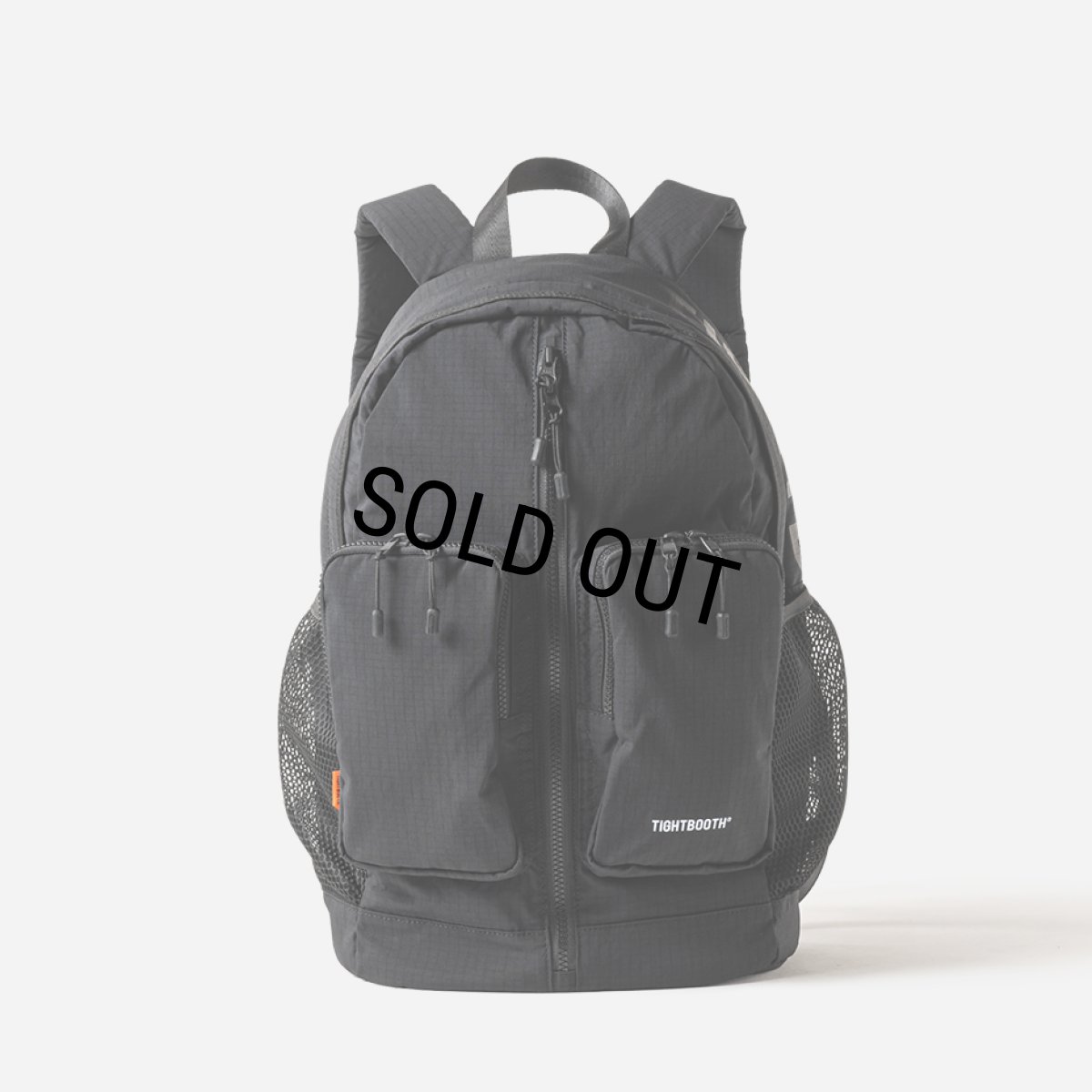 画像1: TIGHTBOOTH/DOUBLE POCKET RIPSTOP BACKPACK（Black）［リップストップバックパック-26春夏］ (1)