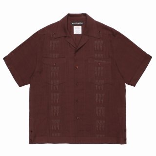 WACKO MARIA/CUBA SHIRT（BROWN）［キューバシャツ-26春夏］ - JONAS