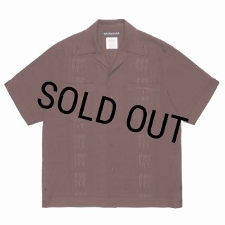 WACKO MARIA/CUBA SHIRT（BROWN）［キューバシャツ-26春夏］ - JONAS