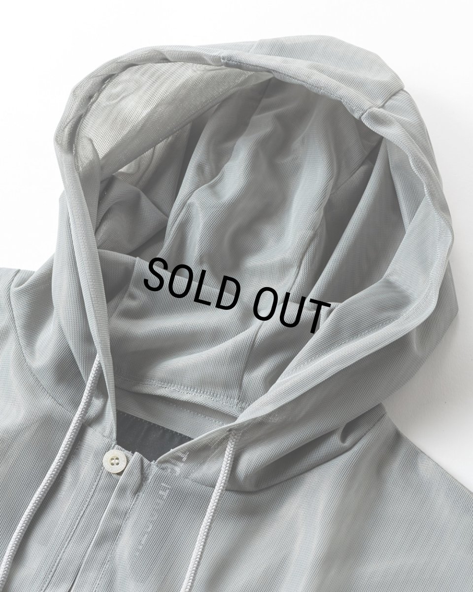 画像3: TIGHTBOOTH/LABEL LOGO SHEER PARKA（Gray）［ラベルロゴシアーパーカー-26春夏］ (3)
