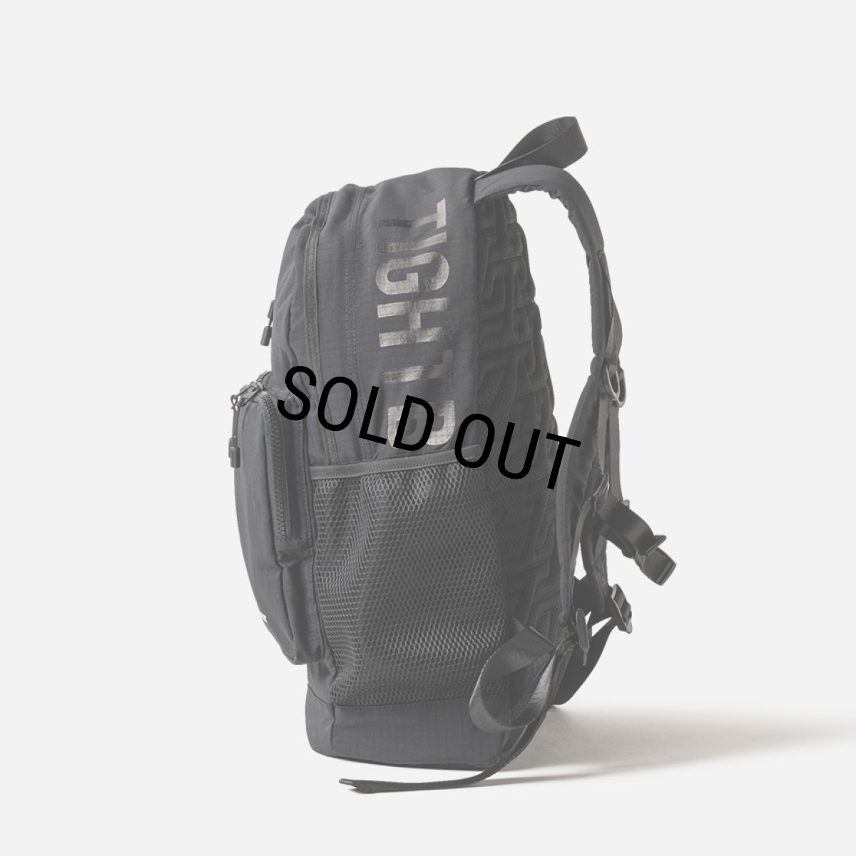 画像3: TIGHTBOOTH/DOUBLE POCKET RIPSTOP BACKPACK（Black）［リップストップバックパック-26春夏］ (3)