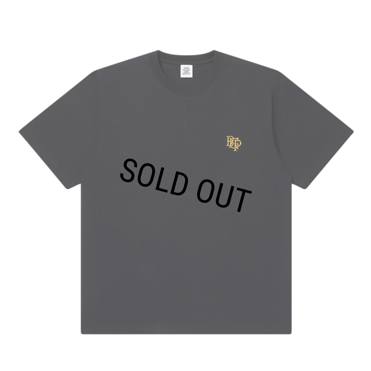 画像1: BlackEyePatch/ROYAL EMBLEM EMBROIDERED HEAVYWEIGHT TEE（BLACK） (1)