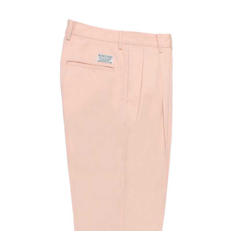 画像2: WACKO MARIA/SOLBIATI / DOUBLE PLEATED TROUSERS（PINK）［ツータックチノトラウザース-26春夏］