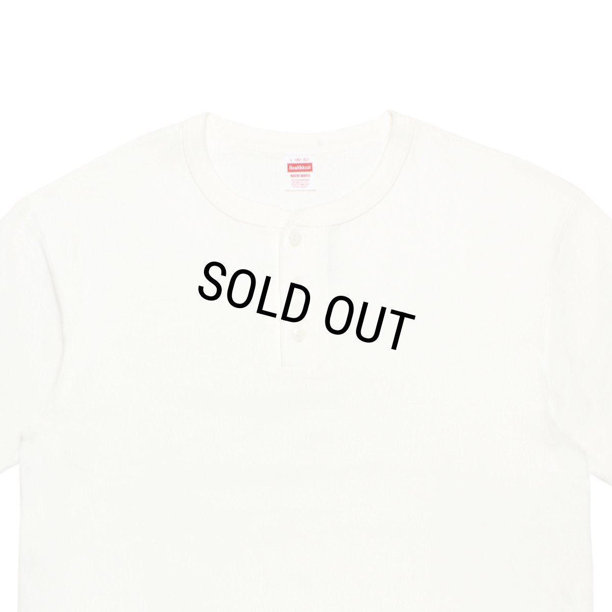 画像3: WACKO MARIA/HEALTHKNIT / HENLEY NECK T-SHIRT（WHITE）［ヘンリーネックT-26春夏］ (3)