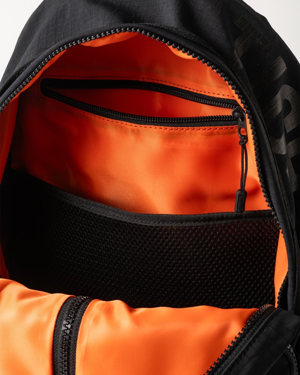 画像8: TIGHTBOOTH/DOUBLE POCKET RIPSTOP BACKPACK（Black）［リップストップバックパック-26春夏］ (8)