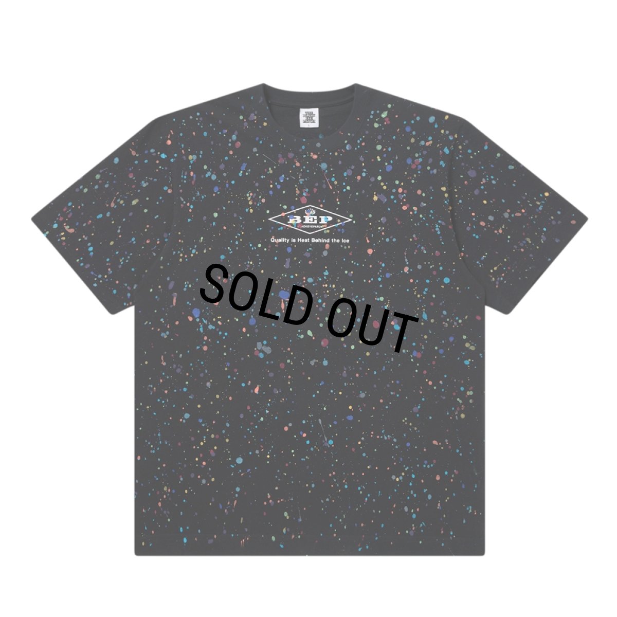 画像1: BlackEyePatch/PAINT SPLATTERED EXTINGUISHER TEE（BLACK） (1)