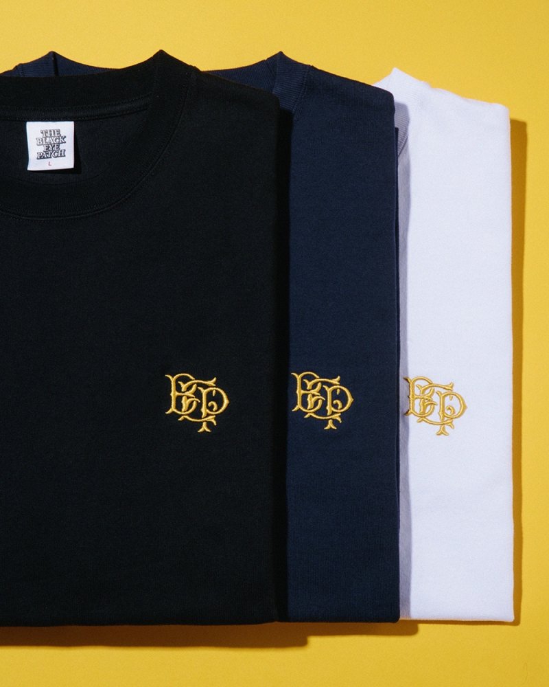 画像3: BlackEyePatch/ROYAL EMBLEM EMBROIDERED HEAVYWEIGHT TEE（BLACK）