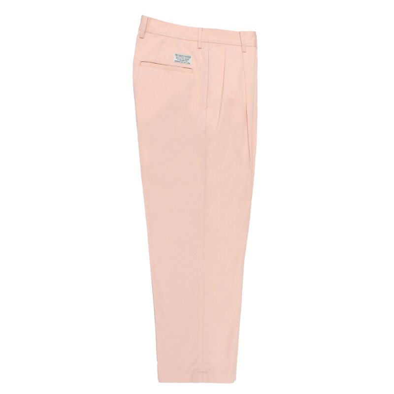 画像1: WACKO MARIA/SOLBIATI / DOUBLE PLEATED TROUSERS（PINK）［ツータックチノトラウザース-26春夏］