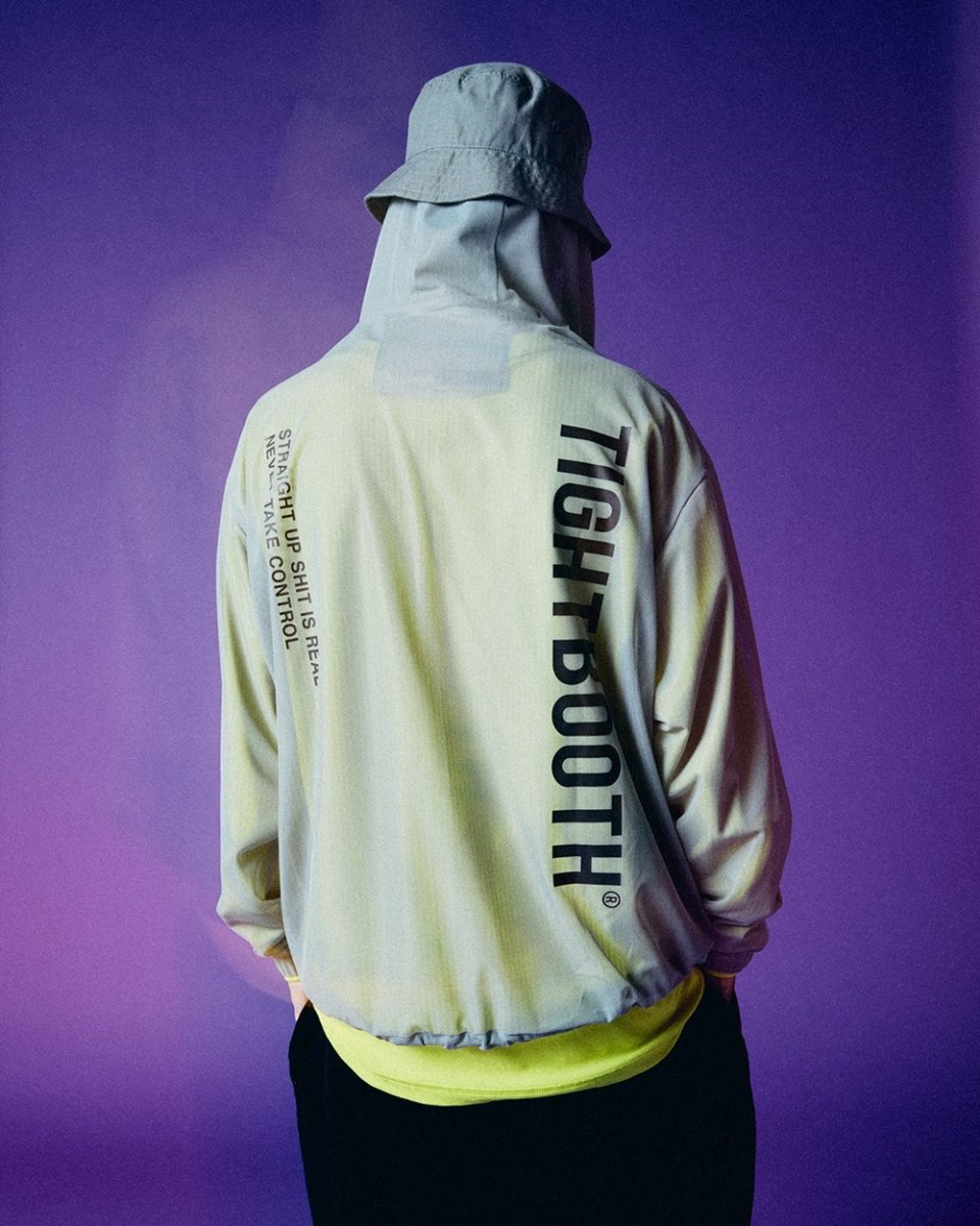 画像5: TIGHTBOOTH/LABEL LOGO SHEER PARKA（Black）［ラベルロゴシアーパーカー-26春夏］ (5)