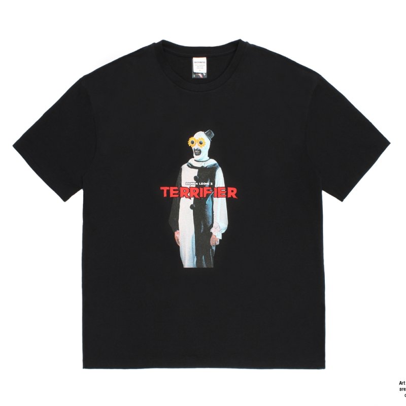 画像1: WACKO MARIA/TERRIFIER / WASHED HEAVY WEIGHT T-SHIRT（BLACK）［プリント+刺繍T-26春夏］
