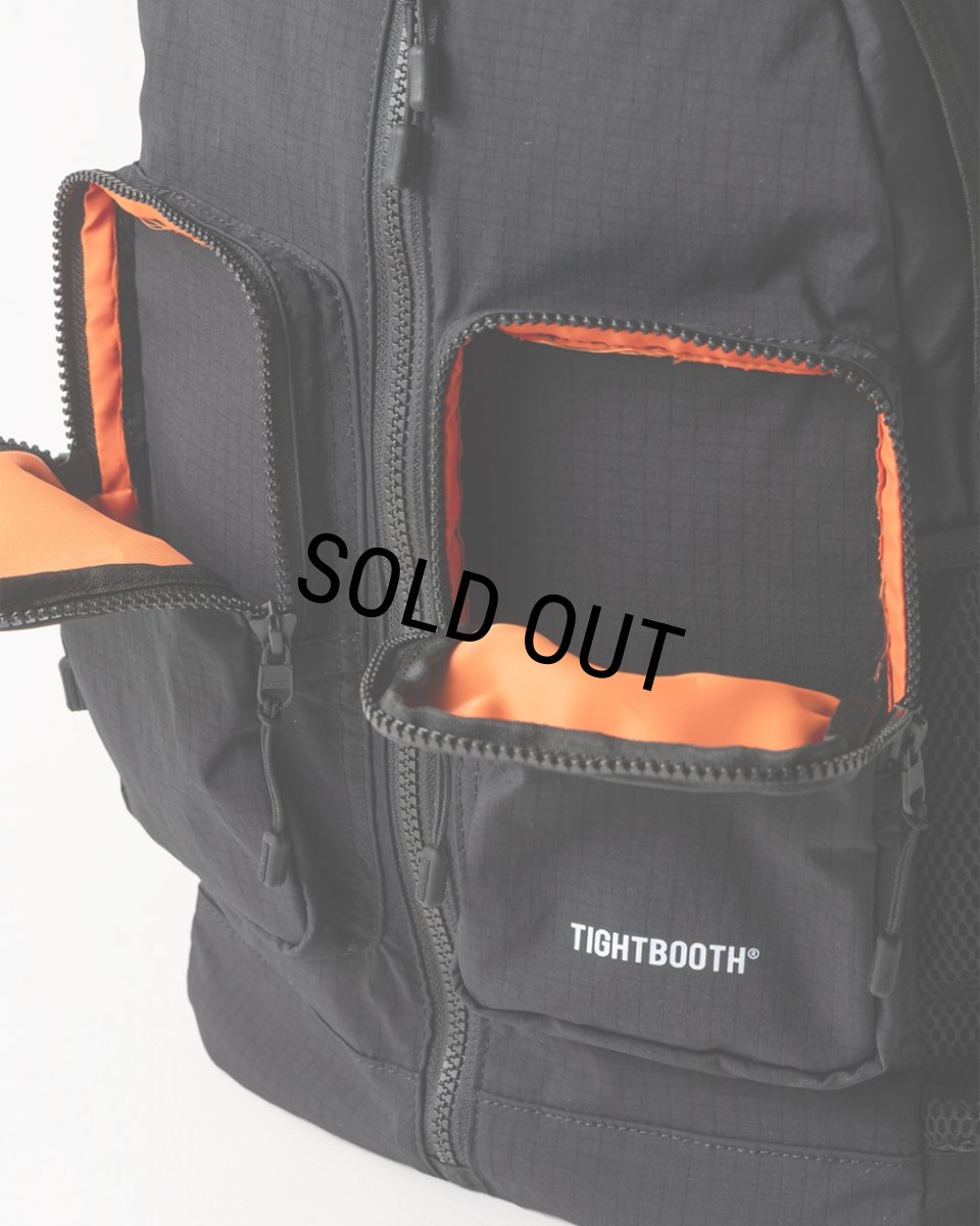 画像7: TIGHTBOOTH/DOUBLE POCKET RIPSTOP BACKPACK（Black）［リップストップバックパック-26春夏］ (7)