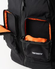 画像7: TIGHTBOOTH/DOUBLE POCKET RIPSTOP BACKPACK（Black）［リップストップバックパック-26春夏］ (7)