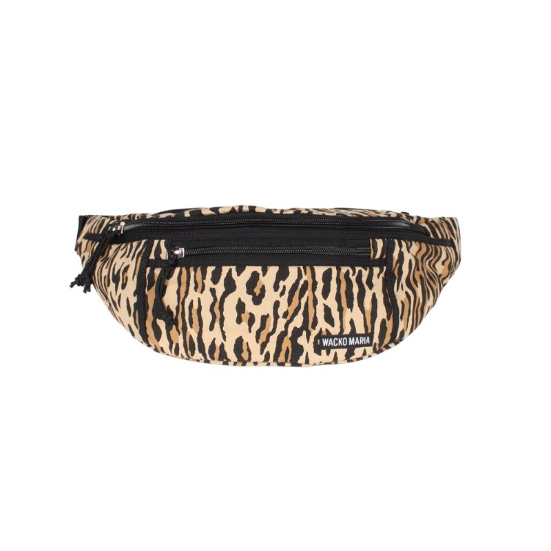画像1: WACKO MARIA/SPEAK EASY / LEOPARD WAIST BAG（BEIGE）［レオパードウエストバッグ-26春夏］