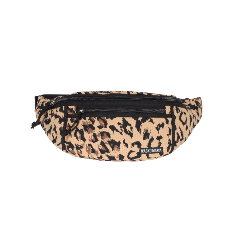 画像1: WACKO MARIA/SPEAK EASY / LEOPARD WAIST BAG（BEIGE）［レオパードウエストバッグ-26春夏］
