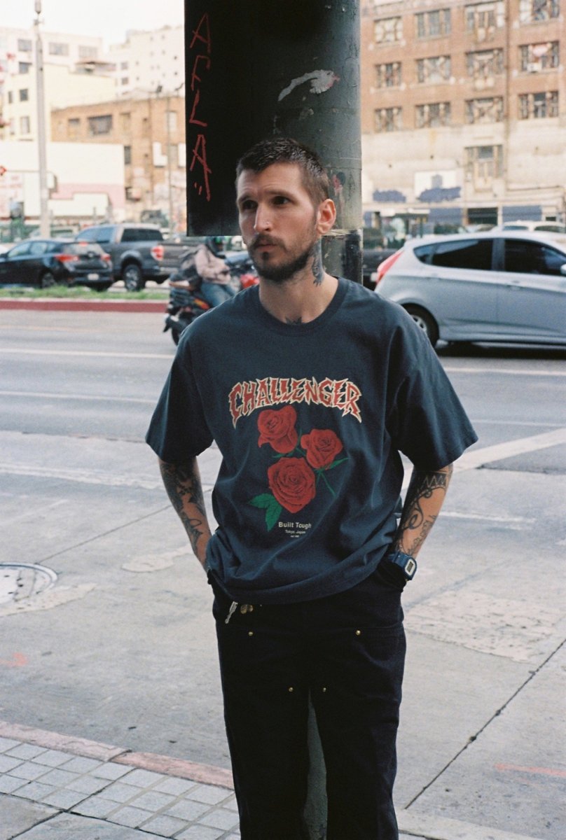 画像5: CHALLENGER/PIGMENT ROSE TEE（RED ROSE）［ピグメントローズT-26春夏］ (5)