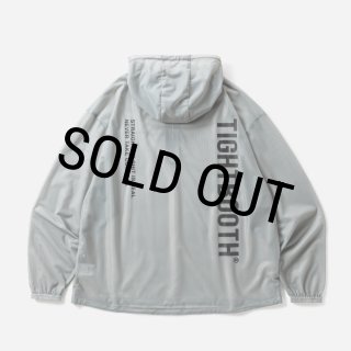 TIGHTBOOTH/LABEL LOGO SHEER PARKA（Gray）［ラベルロゴシアー