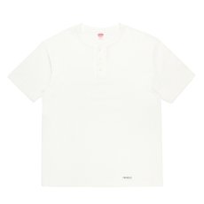 画像1: WACKO MARIA/HEALTHKNIT / HENLEY NECK T-SHIRT（WHITE）［ヘンリーネックT-26春夏］ (1)