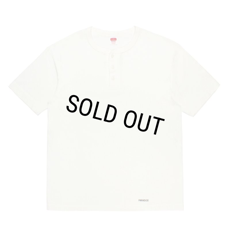 WACKO MARIA/HEALTHKNIT / HENLEY NECK T-SHIRT（WHITE）［ヘンリー