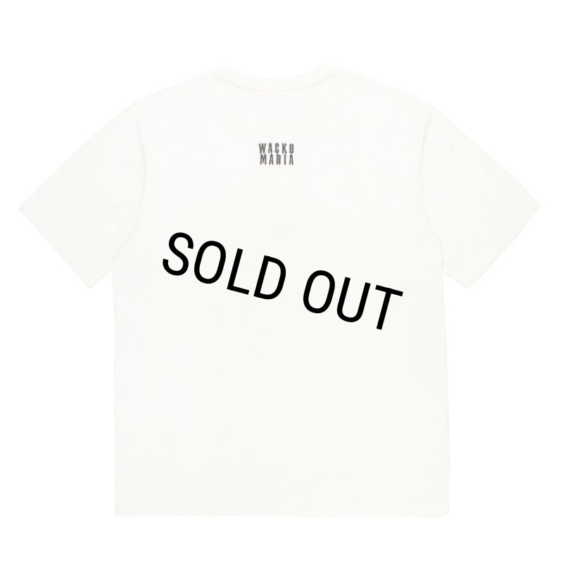 WACKO MARIA/HEALTHKNIT / HENLEY NECK T-SHIRT（WHITE）［ヘンリー
