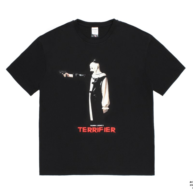 画像1: WACKO MARIA/TERRIFIER / WASHED HEAVY WEIGHT T-SHIRT（BLACK）［プリント+刺繍T-26春夏］