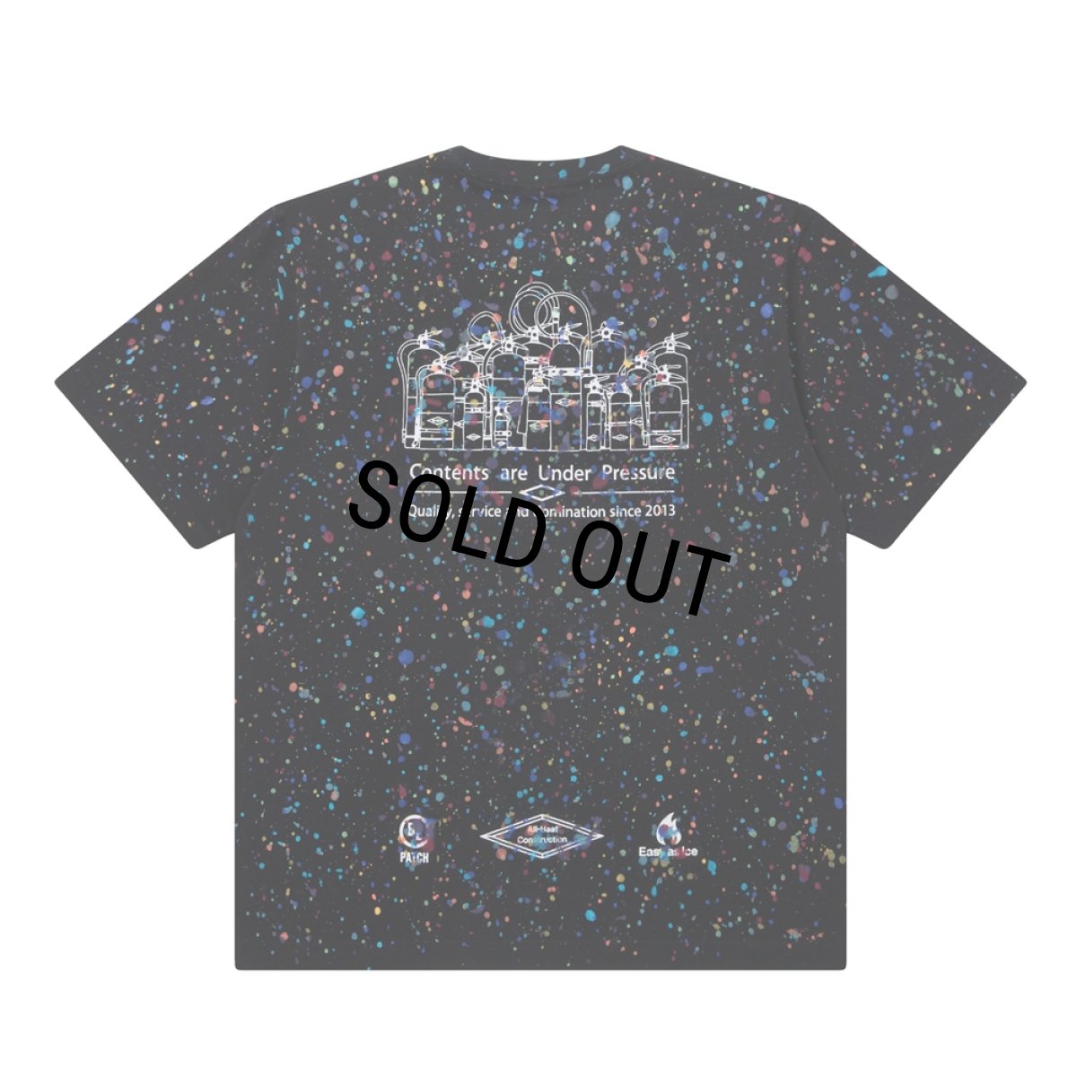 画像2: BlackEyePatch/PAINT SPLATTERED EXTINGUISHER TEE（BLACK） (2)