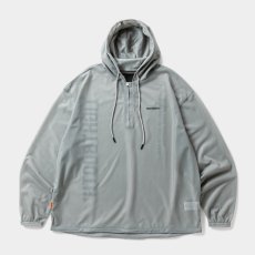 画像2: TIGHTBOOTH/LABEL LOGO SHEER PARKA（Gray）［ラベルロゴシアーパーカー-26春夏］ (2)