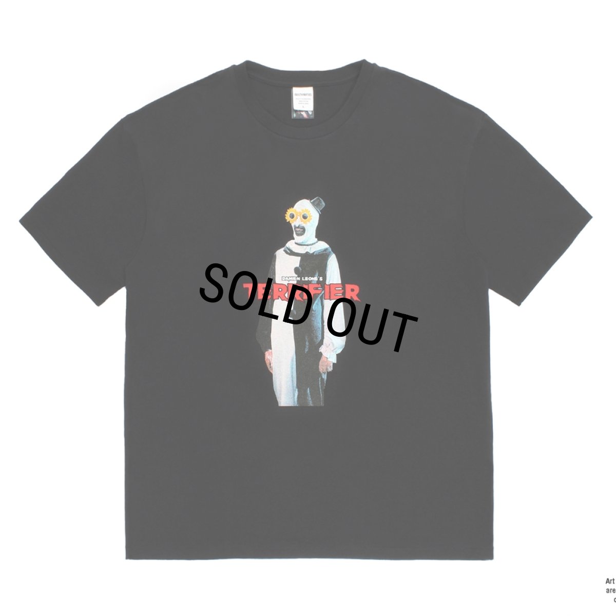 画像1: WACKO MARIA/TERRIFIER / WASHED HEAVY WEIGHT T-SHIRT（BLACK）［プリント+刺繍T-26春夏］ (1)