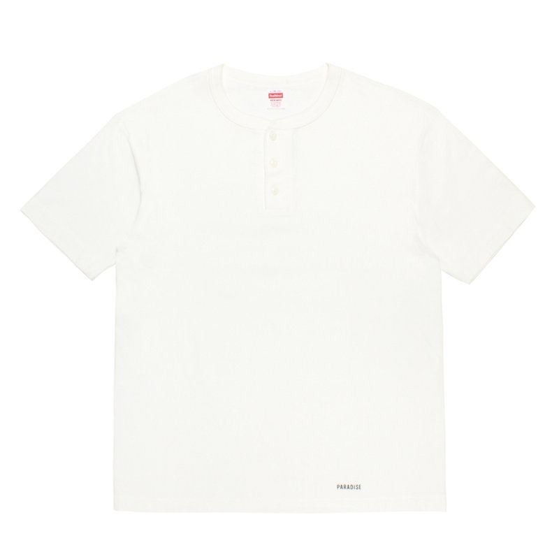 画像1: WACKO MARIA/HEALTHKNIT / HENLEY NECK T-SHIRT（WHITE）［ヘンリーネックT-26春夏］
