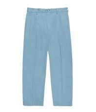 画像2: WACKO MARIA/SOLBIATI / DOUBLE PLEATED TROUSERS（BLUE）［ツータックチノトラウザース-26春夏］ (2)