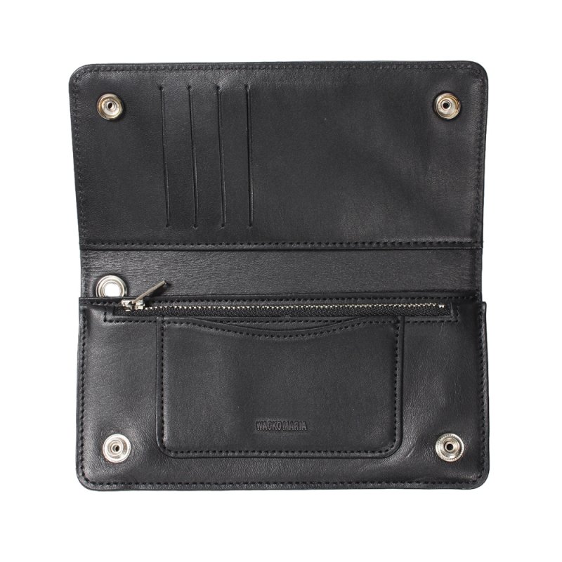 画像3: WACKO MARIA/SPEAK EASY / LEATHER LONG WALLET（BLACK）［レザーロングウォレット-26春夏］