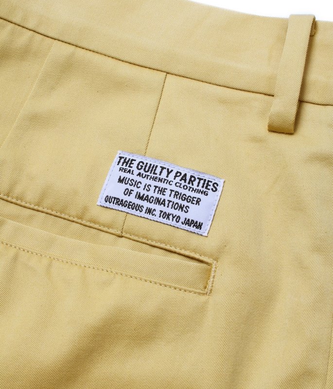 WACKO MARIA/SOLBIATI / DOUBLE PLEATED TROUSERS（YELLOW