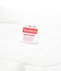 画像4: WACKO MARIA/HEALTHKNIT / HENLEY NECK T-SHIRT（WHITE）［ヘンリーネックT-26春夏］ (4)