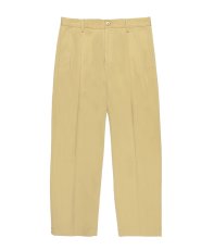 画像2: WACKO MARIA/SOLBIATI / DOUBLE PLEATED TROUSERS（YELLOW）［ツータックチノトラウザース-26春夏］ (2)