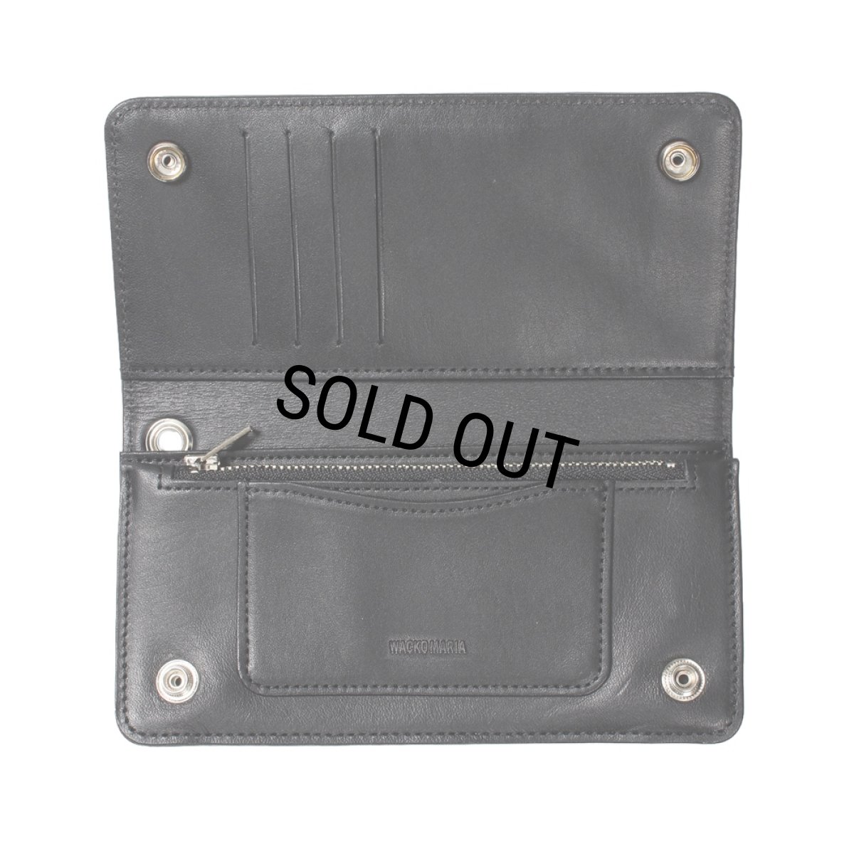 画像3: WACKO MARIA/SPEAK EASY / LEATHER LONG WALLET（BLACK）［レザーロングウォレット-26春夏］ (3)