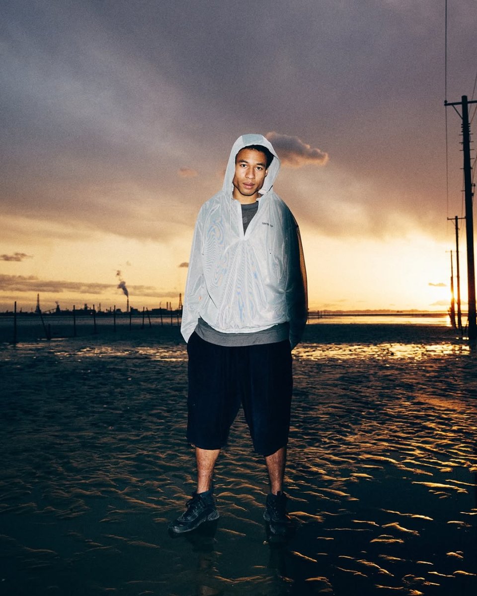 画像12: TIGHTBOOTH/LABEL LOGO SHEER PARKA（Gray）［ラベルロゴシアーパーカー-26春夏］ (12)