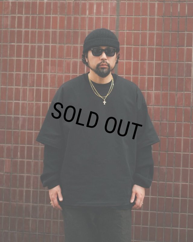 COOTIE PRODUCTIONS/Spanish Pima Boxy S/S Tee（Black