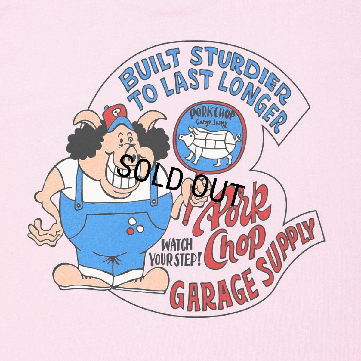 画像5: PORKCHOP/PORKY L/S TEE（LIGHT PINK）［ポーキー長袖T-26春夏］ (5)
