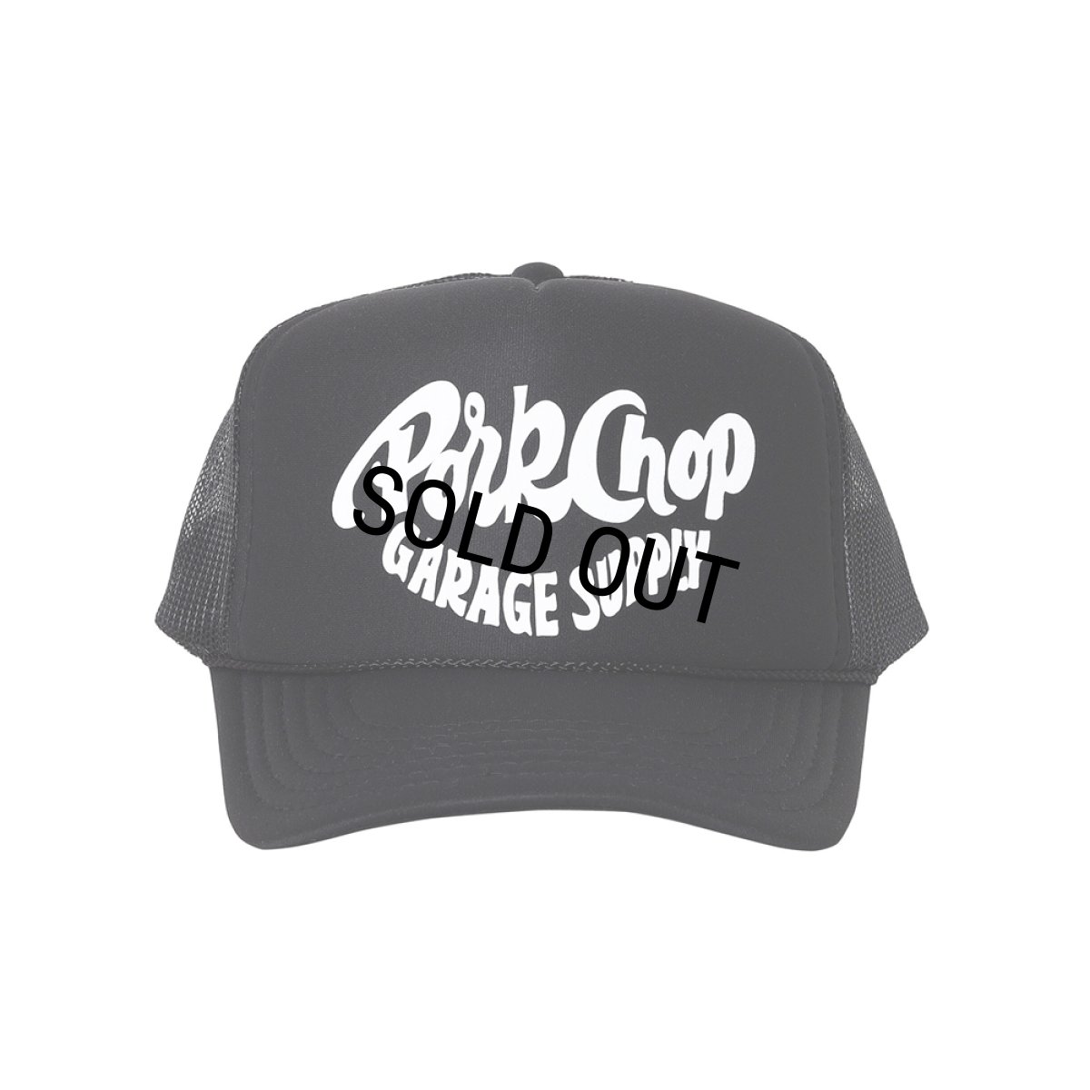 画像1: PORKCHOP/PORKY MESH CAP（BLACK）［ポーキーメッシュキャップ-26春夏］ (1)