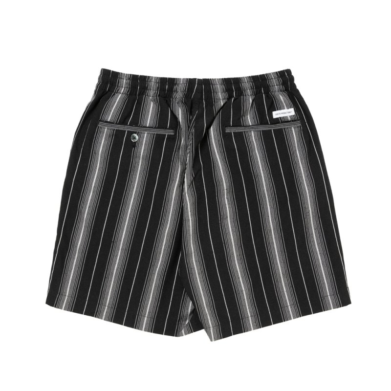 画像2: COOTIE PRODUCTIONS/Dobby Chain Stripe Easy Shorts（Black）［ドビーチェーンストライプイージーショーツ-26春夏］