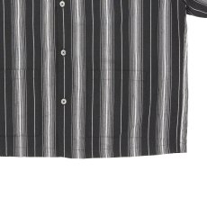 画像4: COOTIE PRODUCTIONS/Dobby Chain Stripe S/S Cavana Shirt（Black）［ドビーチェーンストライプカバナシャツ-26春夏］ (4)