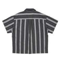 画像2: COOTIE PRODUCTIONS/Dobby Chain Stripe S/S Cavana Shirt（Black）［ドビーチェーンストライプカバナシャツ-26春夏］ (2)