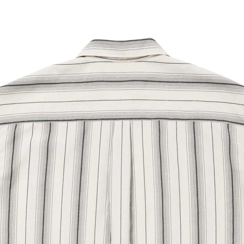 COOTIE PRODUCTIONS/Dobby Chain Stripe S/S Cavana Shirt（Ivory