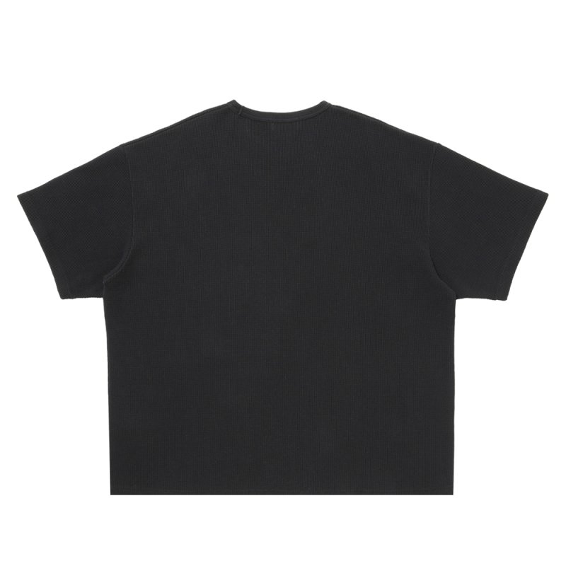 画像2: COOTIE PRODUCTIONS/Degreasing Rough Waffle S/S Tee（Black）［ラフワッフルT-26春夏］
